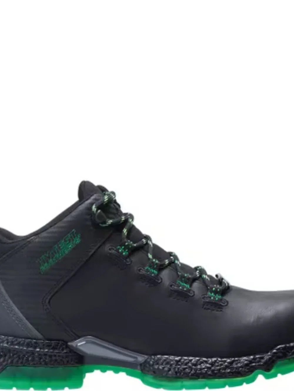 HYTEST Footrests Men's 2.0 Xergy Trainer Safety Shoes Black Green, Size 12 D